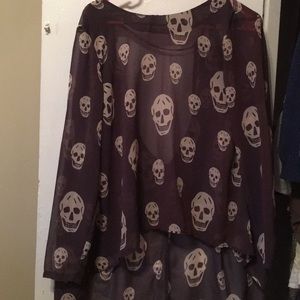 Skull blouse
